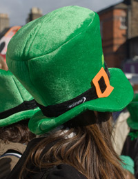 A St. Patrick's Day Green Felt Top Hot