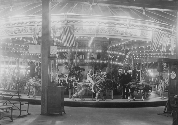 the Funtown Pier Illions carousel.