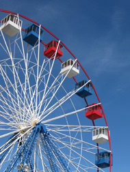 The ferris wheel on the Funtown Pier, Seaside Heights, NJ