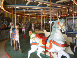 the carousel at the Casino Pier in Seaside Heights